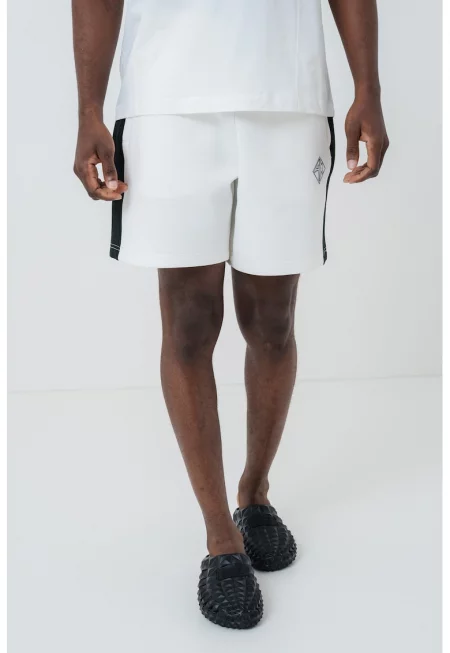 Двуцветни бермуди - Черен/Мръснобял