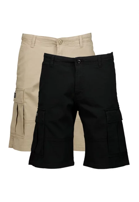 Карго бермуди - 2 чифта - Черен/Бежов