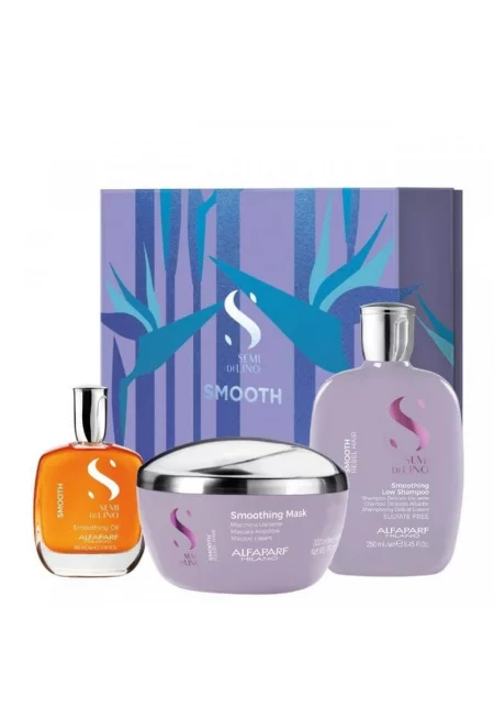 Комплект  Semi Di Lino Шампоан 250 мл - Маска 200 мл - Изглаждащо масло 100 мл