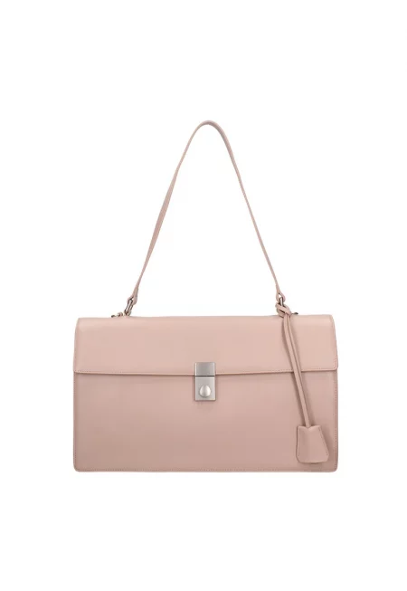 Кожена чанта за рамо Ereba Ultra - Светлорозов