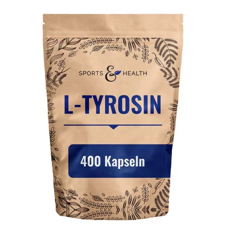 L-Тирозин – Добра концентрация, памет и здрава щитовидна жлеза, 500 mg, 400 капсули