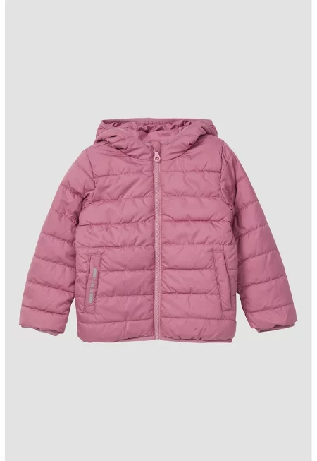 Леко ватирано зимно яке с качулка