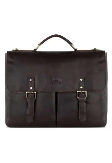 Мъжка чантичка -  KD1316 - 39 x 30 x 10 см - кафява