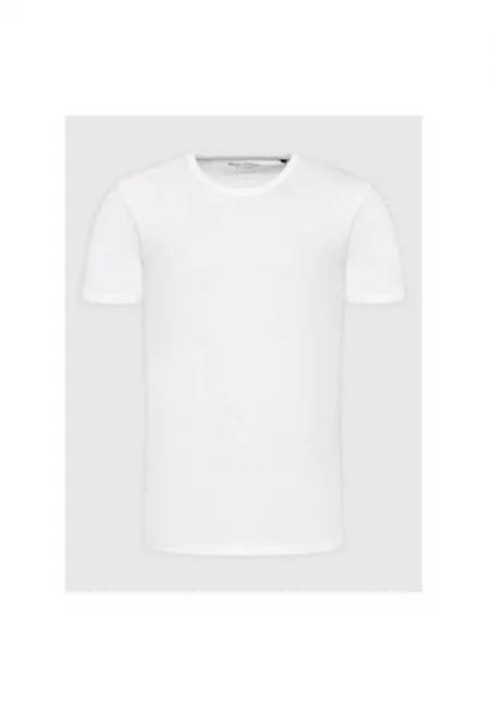 Мъжка тениска - Marc O'Polo - 209845310 - Органичен памук - Бяла
