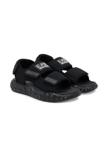 Мъжки сандали -  Emporio Armani - 305088741 - текстил - черен -