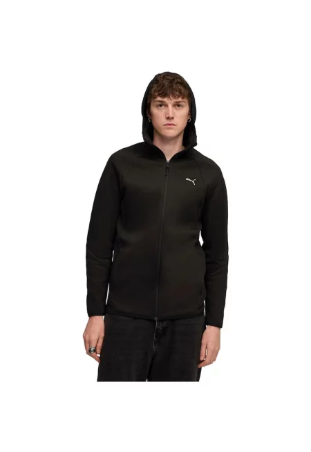 Мъжки суичър  Evostripe Fz Hoodie Dk - Черен