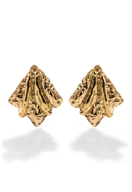 Обеци с 18K злато