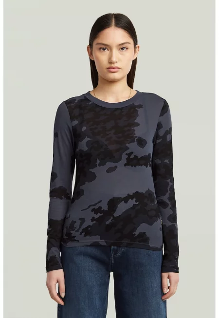 Памучна слим блуза