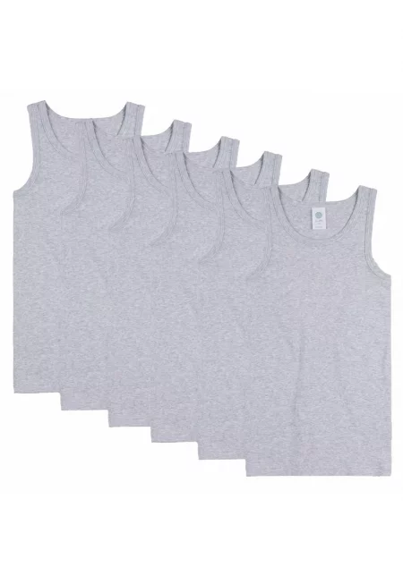 Памучни топове - 6 броя - Сив