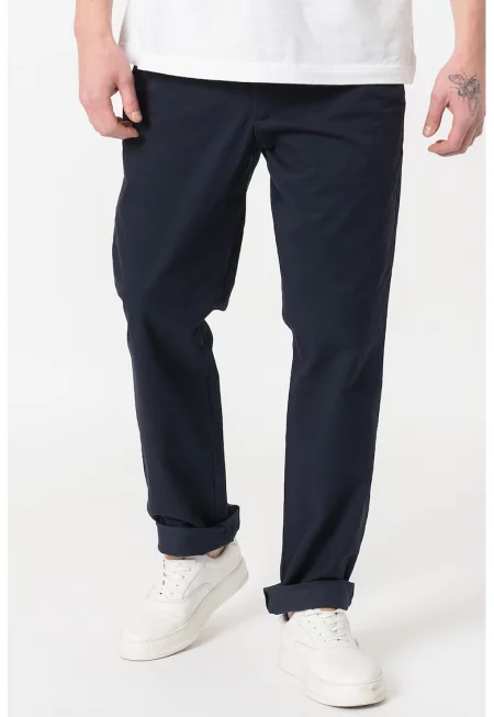 Панталон чино с права кройка - Тъмносин