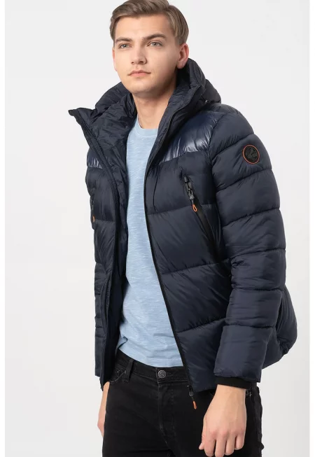 Подплатено зимно яке Bayou с капитониран ефект - Тъмносин