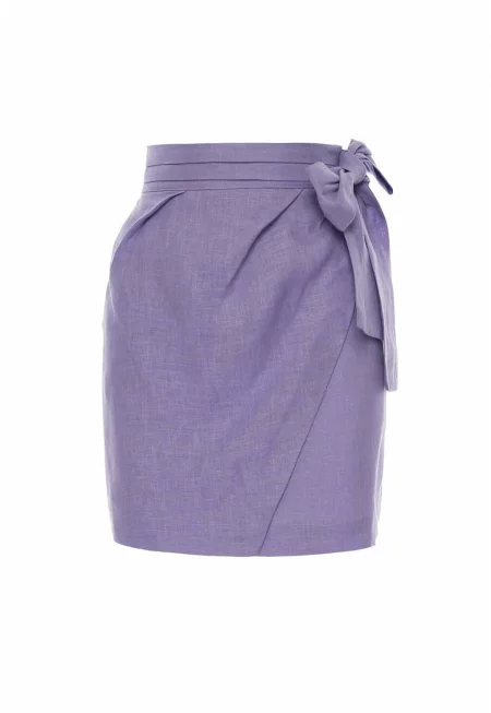 Пола тип молив AVENUE №29 - Къса ленена - Лилав