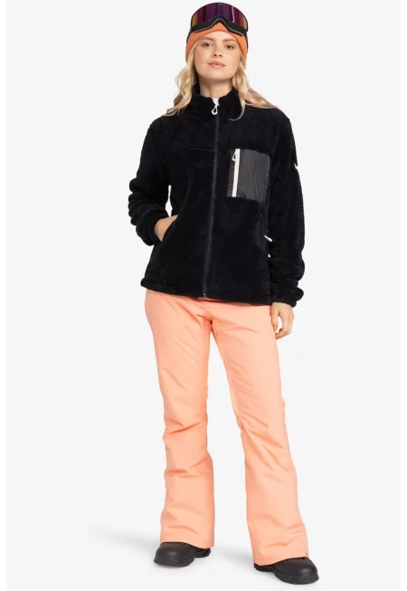 Поларено яке Alabama с джобове - Черен/Бял