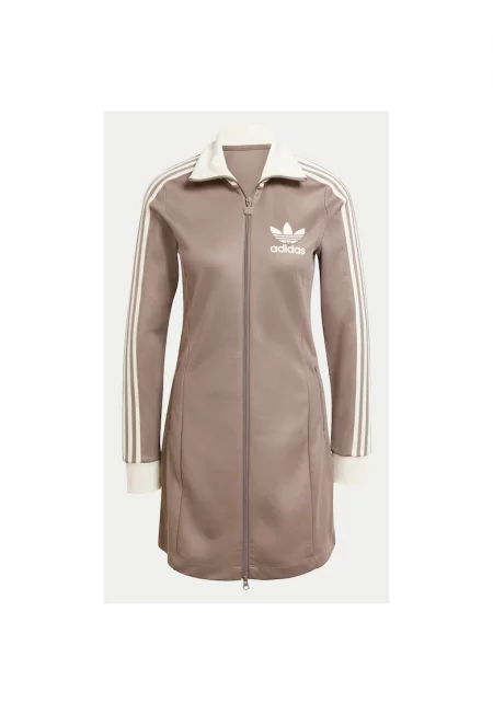 Рокля  с цип и лого принт