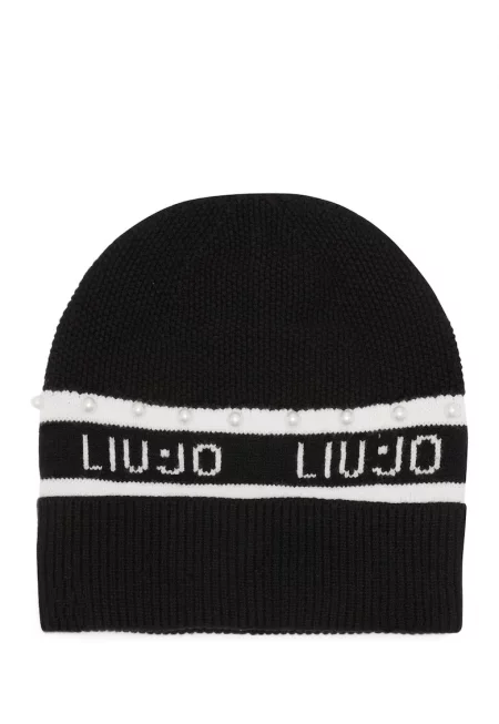 Шапка с лого - Черен