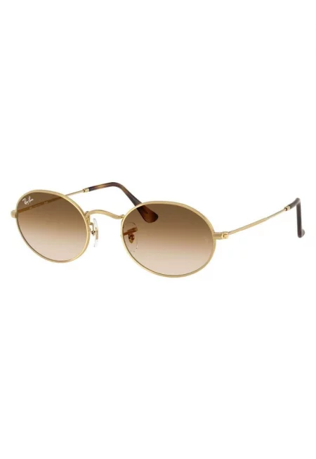 Слънчеви очила Ray Ban 3547 овални - Унисекс - металик - златни -