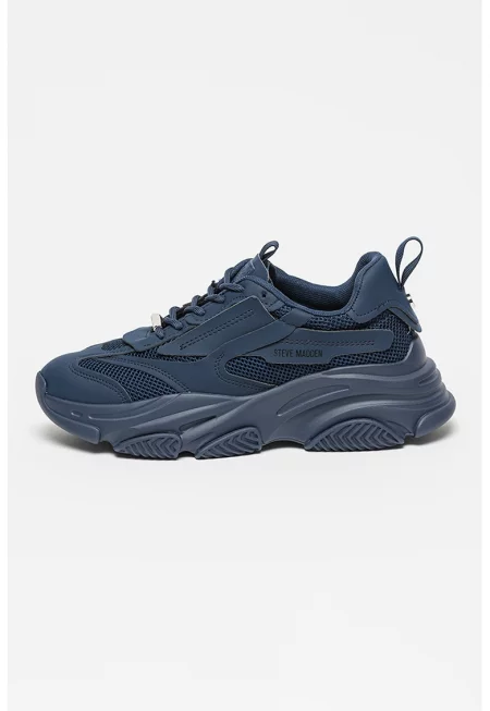 Спортни обувки Possess с мрежести зони - Тъмносин