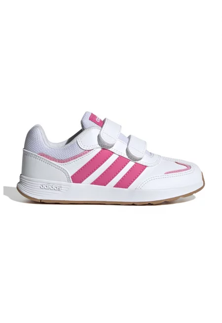 Спортни обувки Tensaur Switch от еко кожа с велкро - Бял/Розово