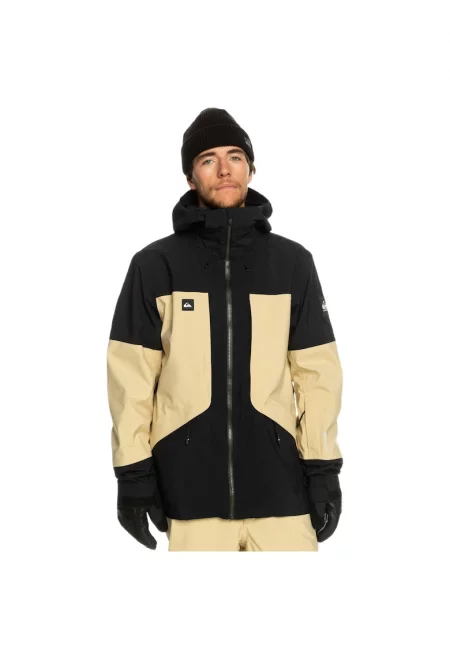 Техническо ски яке -  Полиестер - Зелено - Черен