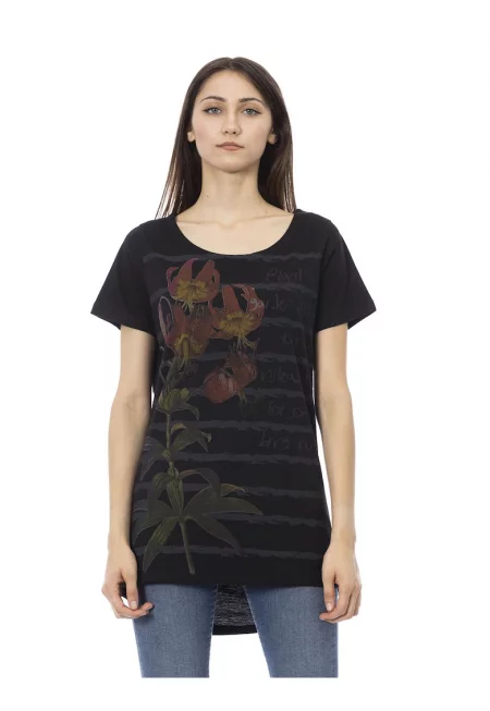 Тениска с асиметричен подгъв