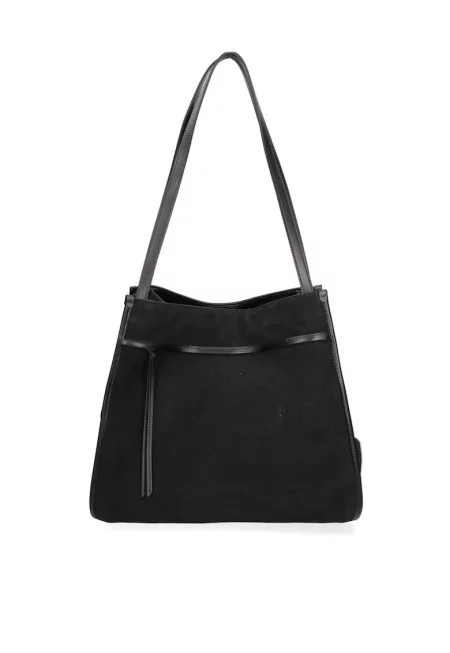 Велурена чанта за рамо Seraphina Elite