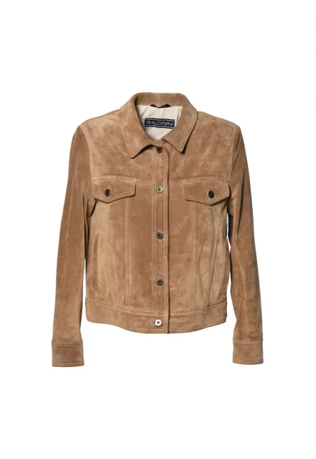 Велурено яке с джобове