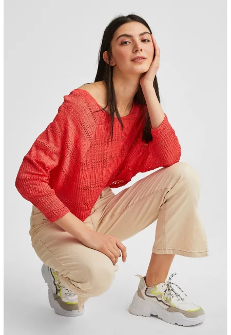 Блуза с ръкави реглан