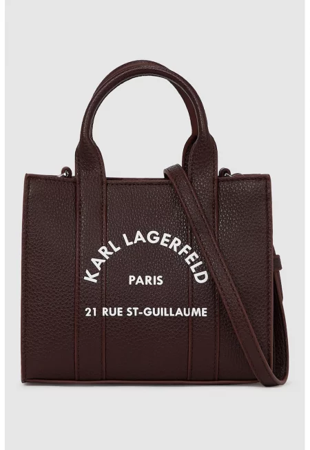 Чанта за рамо от еко кожа с лого