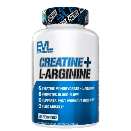 Creatine + L-arginine – Креатин монохидрат 250 mg с L-аргинин 250 mg, 120 капсули