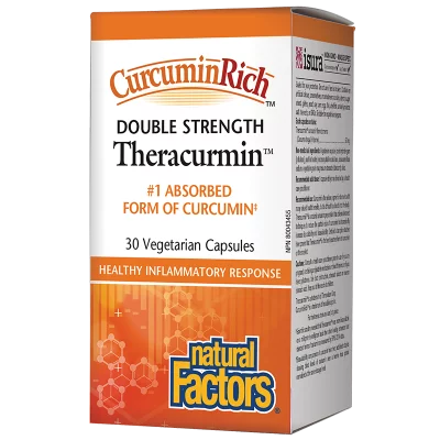 CurcuminRich™ Theracurmin™ Double Strength / Теракурмин, 60 mg, 30 капсули