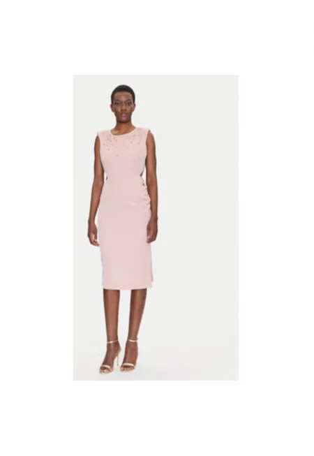 Дамска рокля  FQ25SD2004W47601 - Полиестер - Розов - Розово