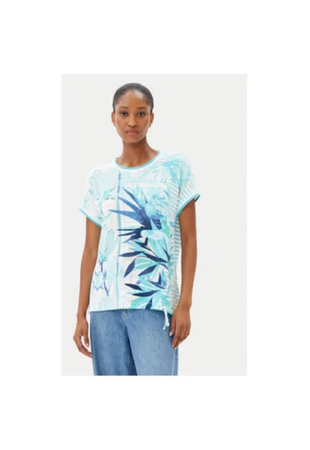 Дамска тениска  11105047 - Вискоза - Синя - Син