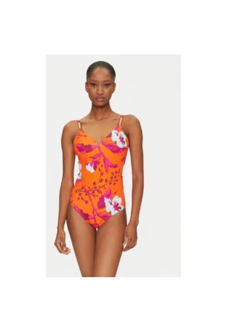 Дамски бански  C16VUF A01 - Полиамид/Еластан - Оранжев