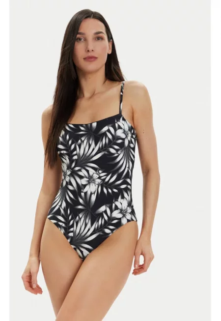 Дамски бански костюм -  303691035 - Полиамид - Черен - Черен