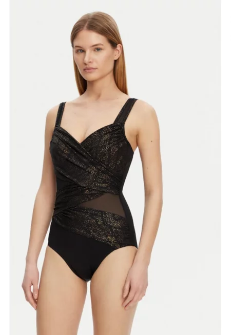 Дамски бански костюм -  305152657 - Полиамид - Черен