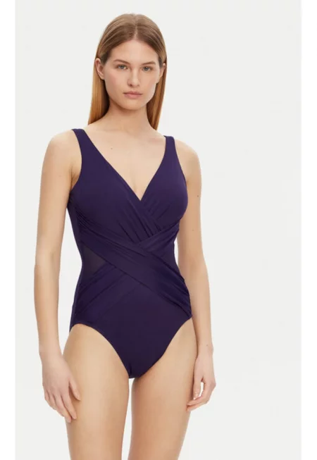 Дамски бански костюм -  305152701 - Найлон/Еластан - 40 - Лилав