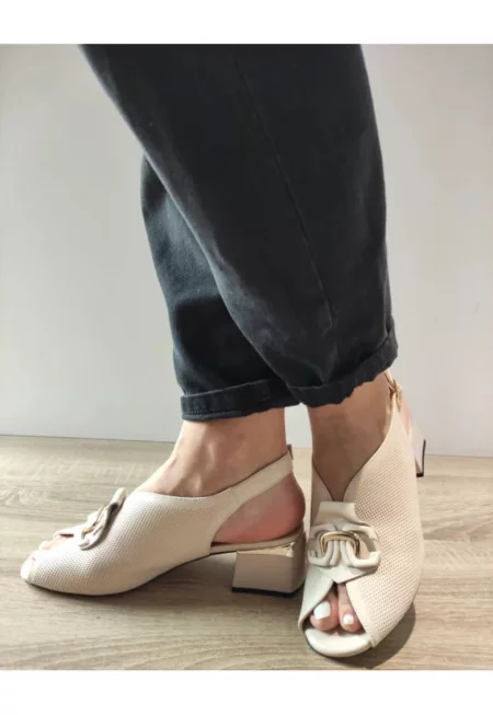 Дамски елегантни сандали  60016B 52-N Бежов - Бежов -