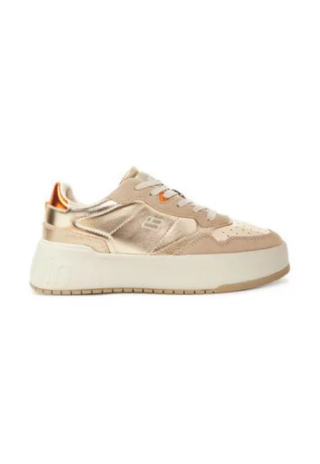 Дамски кецове - Екологична кожа - Златист