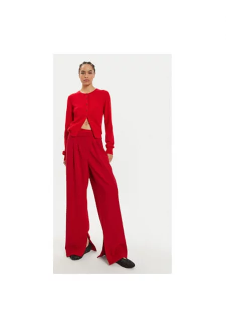 Дамски панталон -  304550379 - Полиестер - Вискоза - 36 - Черен