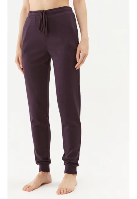 Дамски пижамен панталон -  303303525 - Вискоза/Полиестер - Син