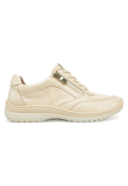 Дамски спортни обувки  304664205 - Естествена кожа - Бежов - Бежов