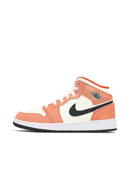 Дамски спортни обувки -  Air Jordan 1 Mid Orange Suede