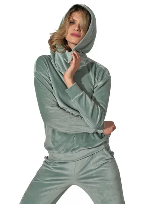 Дамски суичър Ygenet M745 лъж - Зелен