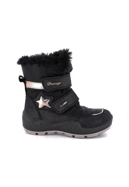 Детски боти  Естествена кожа - Черен