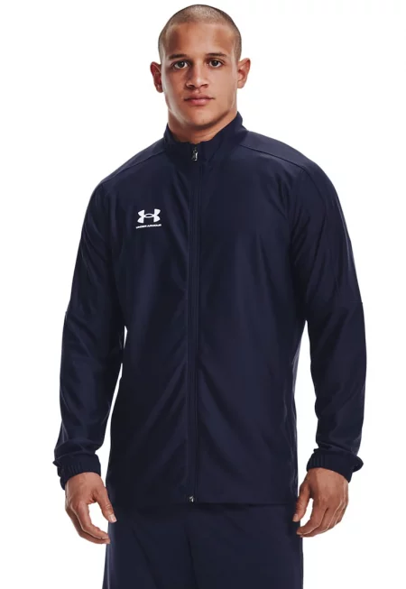 Футболен суитшърт Challenger с цип - Бял/Тъмносин