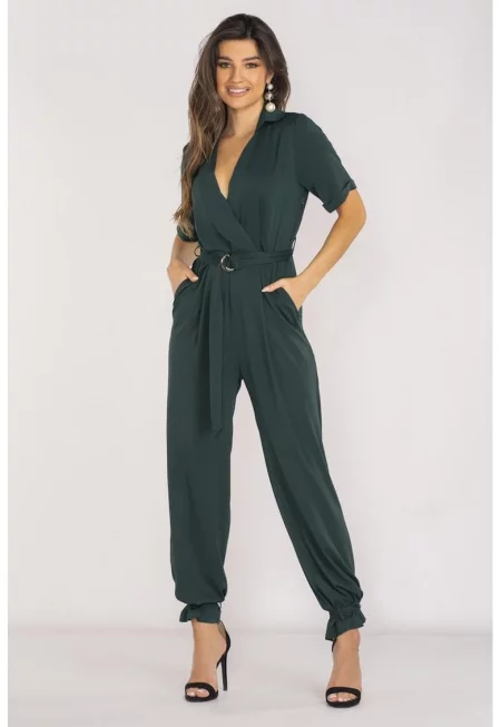 Гащеризон с къс ръкав Вискоза А660 - Зелен