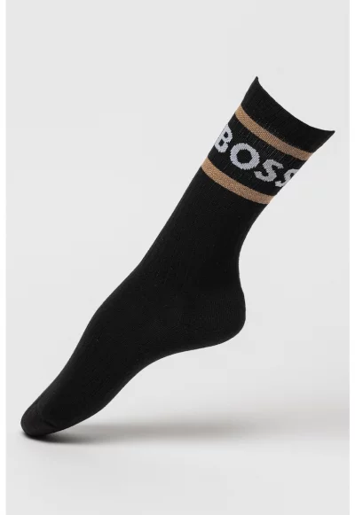 Къси чорапи с лого - 3 чифта