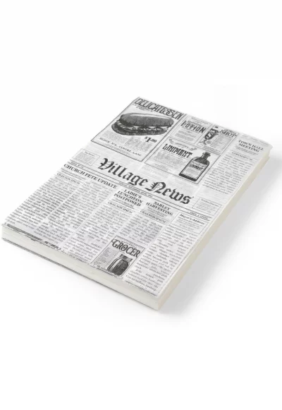Комплект 500 листа хартия  За сервиране на пържени картофи - 25x35 см - Newspaper type