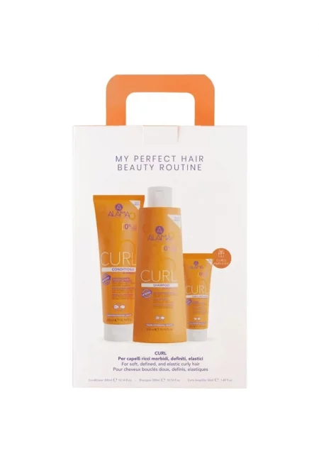 Комплект  Professional Curl Hair Routine Box - Шампоан - 300 мл + Балсам - 300 мл + Флуид за оформяне на къдрици - 50 мл