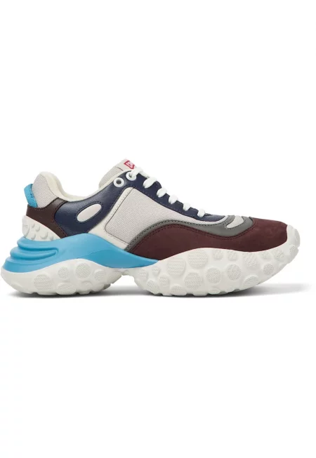 Кожени спортни обувки Pelotas Mars 1197 с текстил - Кафяв/Сив/Син